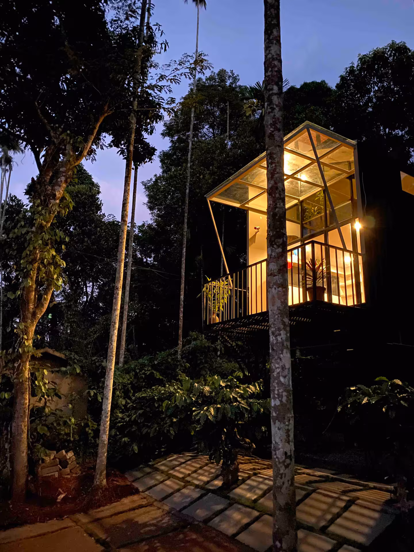 Outside the cottage at Attics, Kabani Riverside